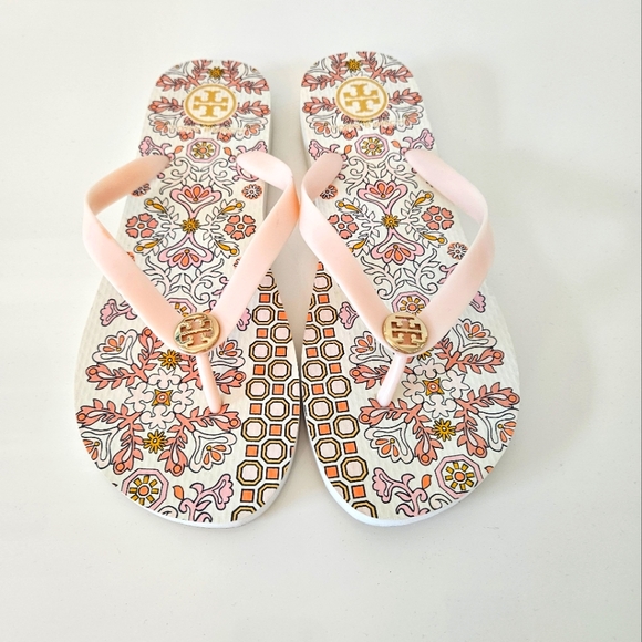 NWOT Tory Burch Hicks Garden Flip Flops - Picture 10 of 15